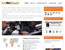 Tablet Screenshot of letmerepair.com